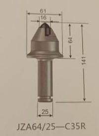 Construction Machinery Cone Pick JZA64/25-C36R