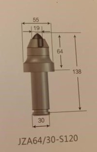 Road header Cone Pick JZA76/30-S120