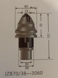 Construction Machinery Cone Pick  JZB70/38-3060