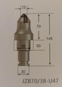 Shearer Cone Pick JZA70/38-U47