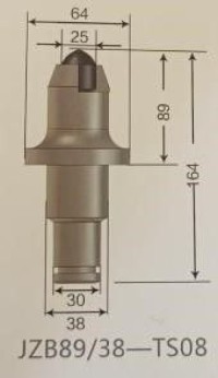 Construction Machinery Cone Pick JZB89/38-TS08