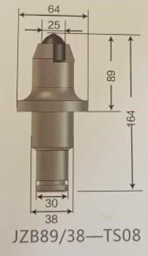 Construction Machinery Cone Pick JZB89/38-TS08