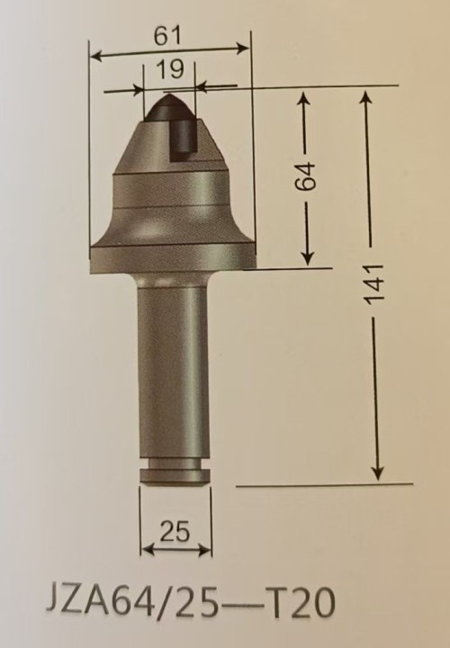 Construction Machinery Cone Pick  JZA64/25-T20