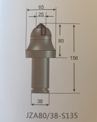 Road header Cone Pick JZA80/38-S135